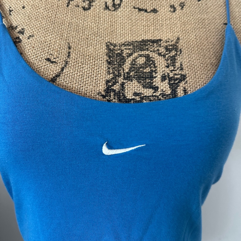 🆕Nike Sportswear Chill Knit Blue Cami Bodysuit - Picture 6 of 13